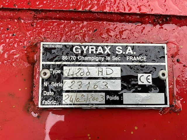 2003 gyrax 4200hd maaimachine - afbeelding 4 van  12