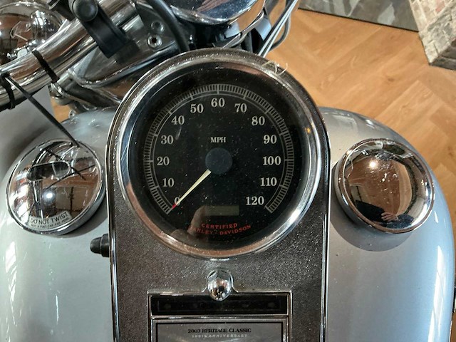 2003 harley-davidson 88 flstc heritage classic motorfiets - afbeelding 20 van  27