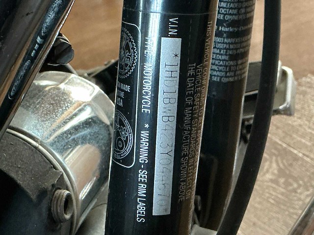 2003 harley-davidson 88 flstc heritage classic motorfiets - afbeelding 26 van  27