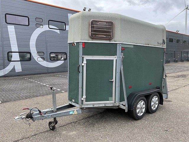 2003 humbaur single paardentrailer wj-jp-55 - afbeelding 1 van  21