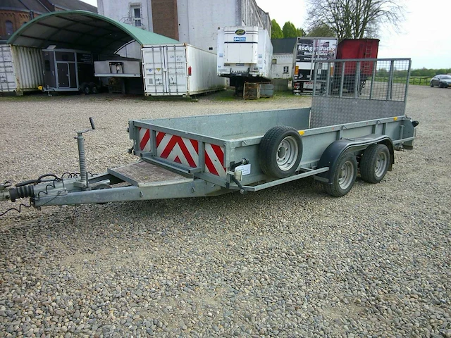 2003 ifor williams gd126gm machinetransporter – 3.500 kg – oprijklep - afbeelding 1 van  7