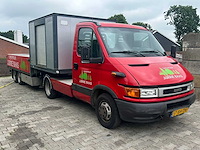 2003 iveco daily 35c13 300 oprijbus bedrijfswagen met kiep oplegger - afbeelding 1 van  3