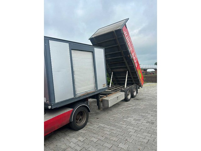 2003 iveco daily 35c13 300 oprijbus bedrijfswagen met kiep oplegger - afbeelding 2 van  3