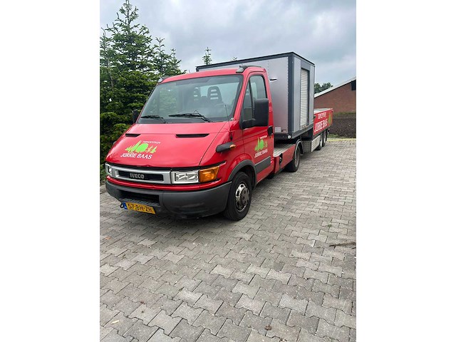 2003 iveco daily 35c13 300 oprijbus bedrijfswagen met kiep oplegger - afbeelding 3 van  4