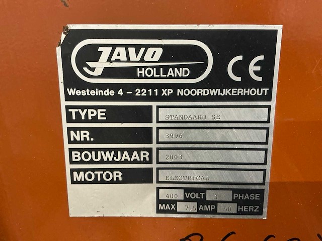 2003 javo standaard se oppotmachine - afbeelding 10 van  18