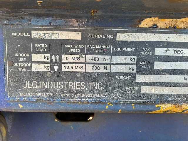 2003 jlg 2033e3 hoogwerker defect - afbeelding 19 van  26