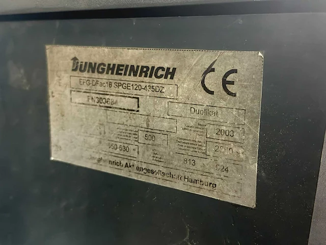 2003 jungheinrich efg-df ac 16 elektrische heftruck – 1.600 kg - afbeelding 8 van  9