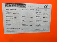 2003 kemper 8000 afzuig filterunit - afbeelding 3 van  8