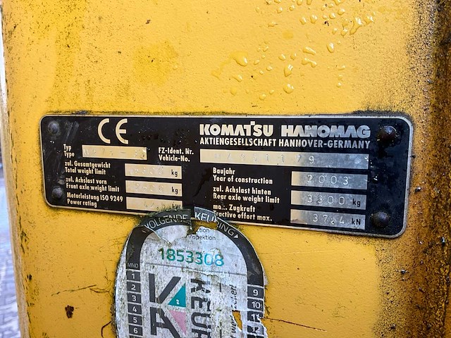 2003 komatsu wa75-3 shovel - afbeelding 14 van  32