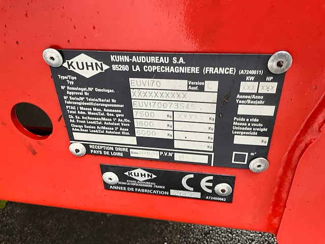 2003 kuhn euv170 voermengwagen - afbeelding 2 van  17
