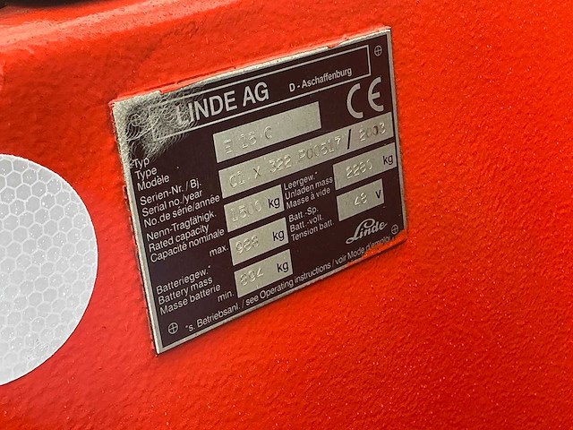 2003 linde e 15c vorkheftruck - afbeelding 6 van  25