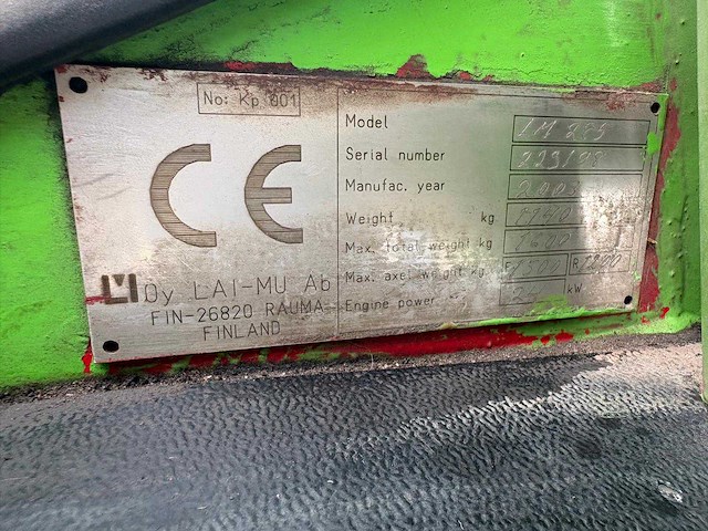 2003 lm trac lm285 straatveegmachine - afbeelding 42 van  47