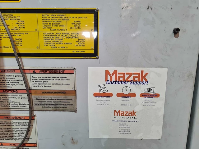 2003 mazak super turbo x510 mk 2 lasersnijmachine - afbeelding 6 van  8