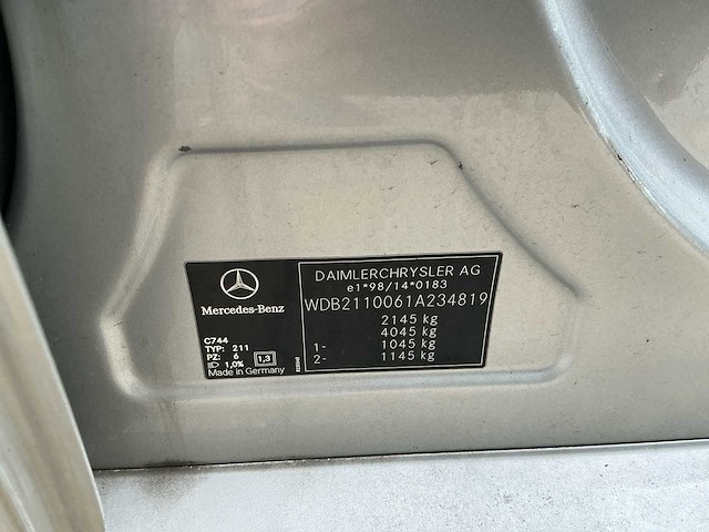2003 mercedes-benz e-klasse 220 cdi elegance personenauto - afbeelding 13 van  33