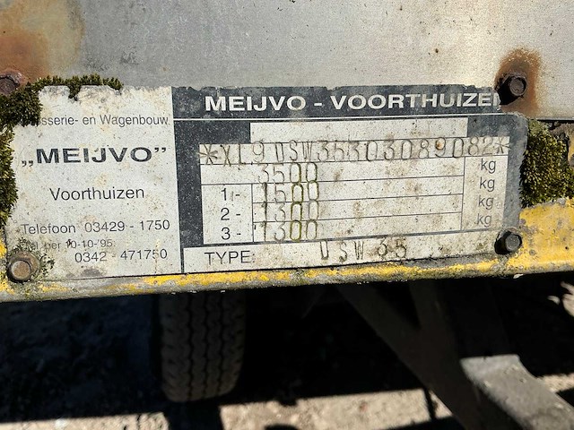 2003 meyvo dsw 3.5 verkoopwagen aanhangwagen - afbeelding 7 van  7