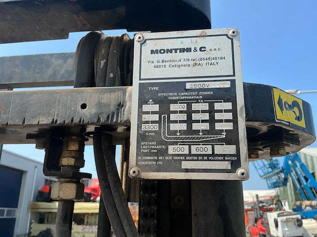 2003 montini 2500hce vorkheftruck - afbeelding 10 van  19