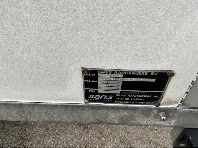 2003 saris hk aanhangwagen - afbeelding 15 van  24