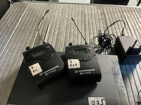 2003 sennheiser ew300g2 a in-ear zender met 2 belt receivers - afbeelding 3 van  5