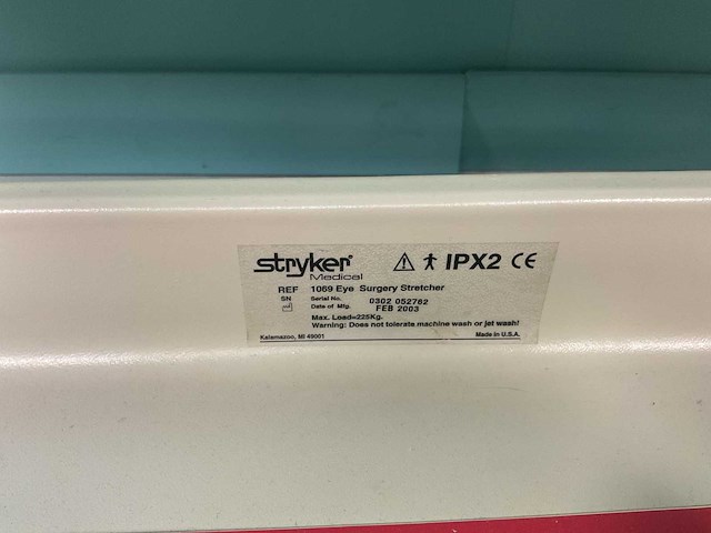 2003 stryker 1069 oogchirurgie draagbaar - afbeelding 3 van  5