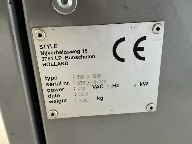 2003 style 350x1000 cnc-draaibank - afbeelding 9 van  17