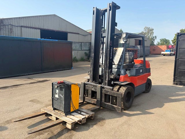 2003 toyota 7fbmf50 vorkheftruck - afbeelding 1 van  47