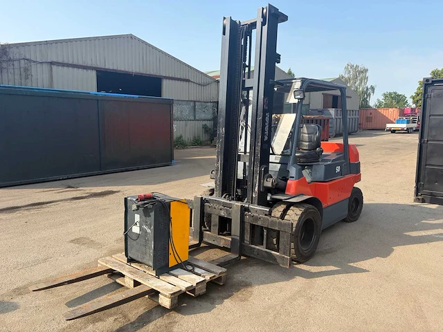 2003 toyota 7fbmf50 vorkheftruck - afbeelding 1 van  46
