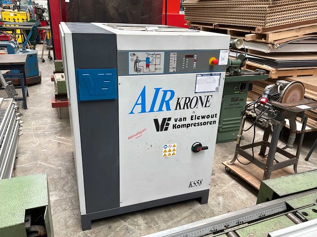 2003 van elewout air krone ks58 schroefcompressor - afbeelding 4 van  10