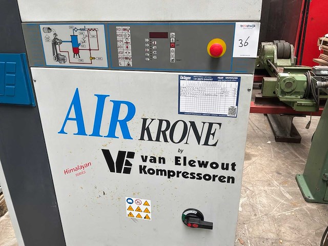 2003 van elewout air krone ks58 schroefcompressor - afbeelding 9 van  10