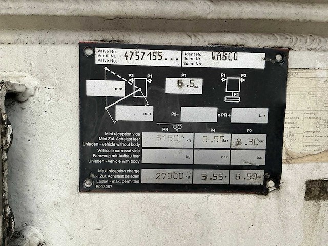 2003 van hool 3d0011 silo oplegger (75175-23) - afbeelding 2 van  23