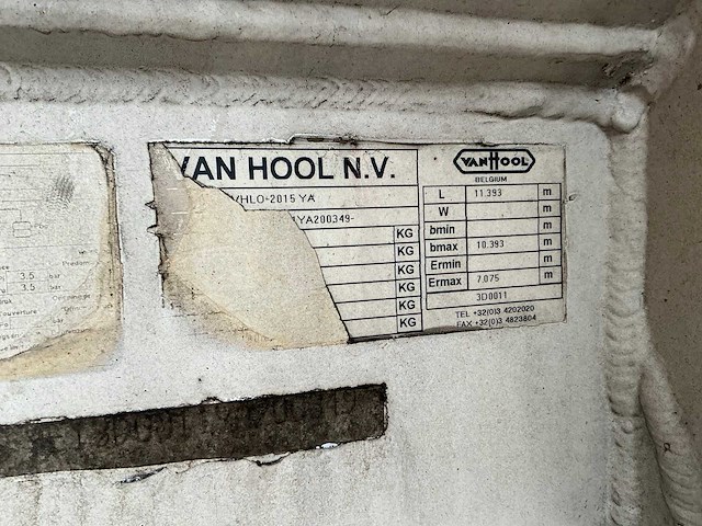 2003 van hool 3d0011 silo oplegger (75175-23) - afbeelding 3 van  23