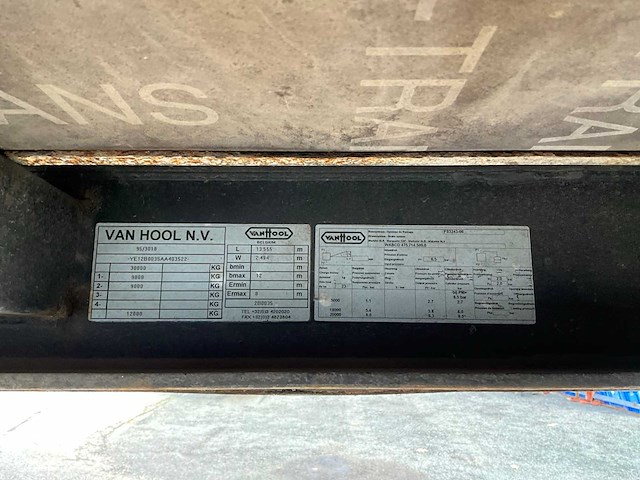 2003 van hool gesloten oplegger op-89-gk - afbeelding 24 van  24