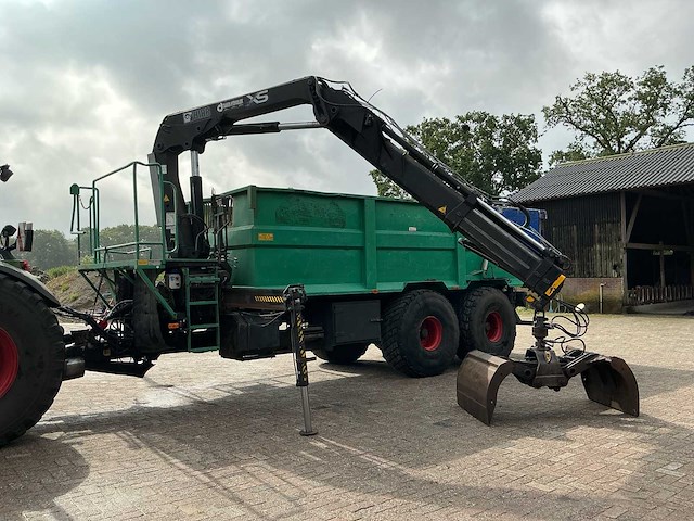 2003 veenhuis jvk 16000 kipper met autolaadkraan - afbeelding 1 van  47