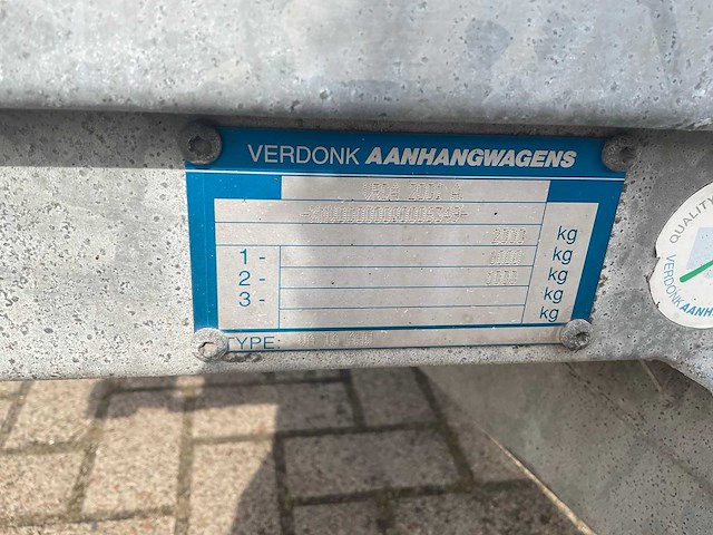 2003 verdonk va-ta-ahw aanhangwagen inclusief wegenstreep machine - afbeelding 17 van  24