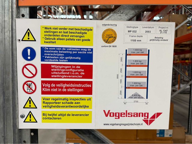 2003 vogelsang palletstelling (161 secties) - afbeelding 7 van  7