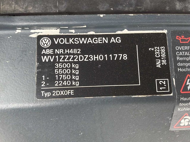2003 volkswagen lt 35 camper - afbeelding 59 van  62