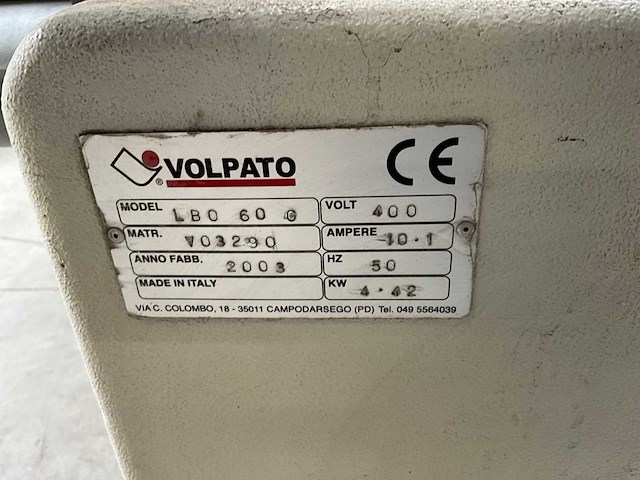 2003 volpato lbo 60 g breedbandschuurmachine - afbeelding 3 van  11