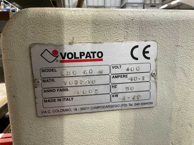 2003 volpato lbo 60 g langbandschuurmachine - afbeelding 9 van  9