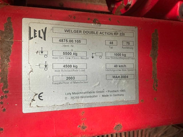2003 welger rp 220 profi rondebalenpers - afbeelding 27 van  28