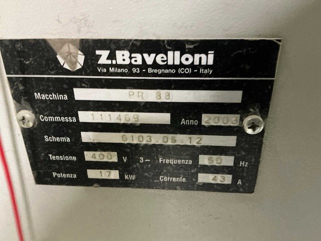 2003 z. bavelloni pr88 glasslijpmachine - afbeelding 1 van  6