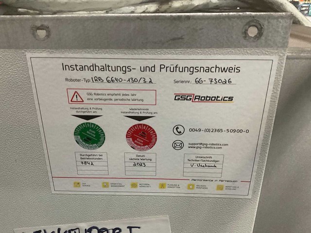 2004 abb irb 6640 m 2004 lasrobot - afbeelding 4 van  18