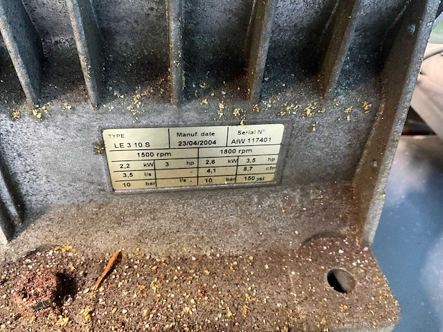 2004 atlas copco le 3 10 120 compressor - afbeelding 5 van  7
