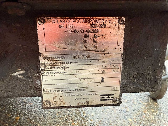 2004 atlas copco x-as 47 dd luchtcompressor - afbeelding 17 van  28