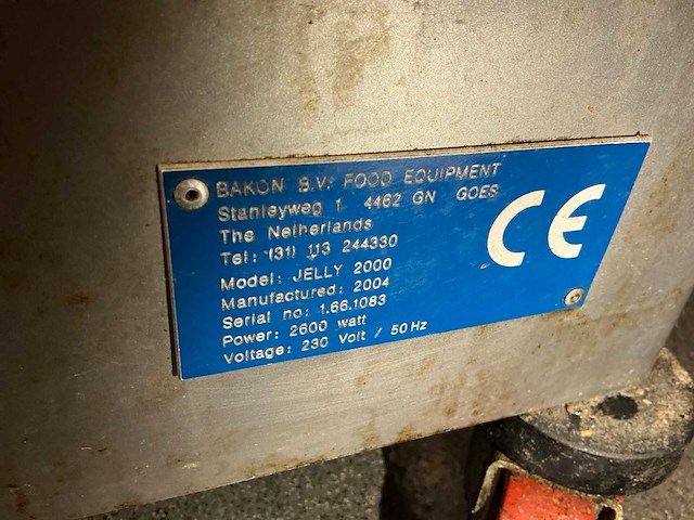 2004 bakon jelly 2000 gelei spuitmachine - afbeelding 7 van  7
