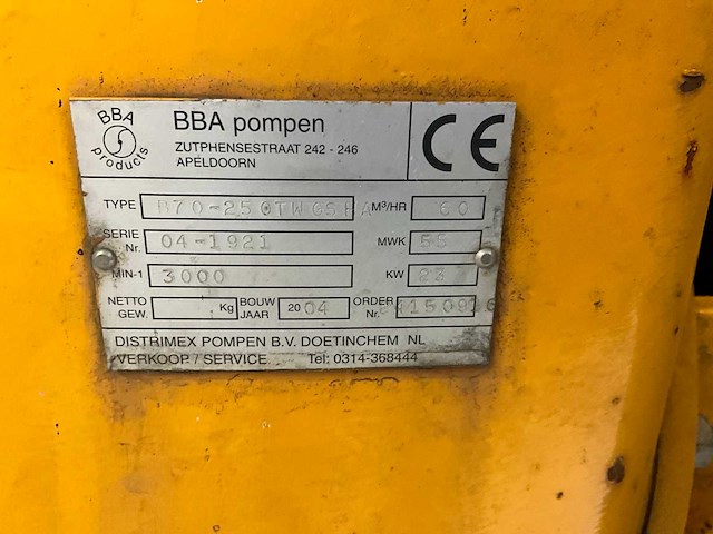 2004 bba b70-25 otw gsh waterpomp - afbeelding 3 van  11