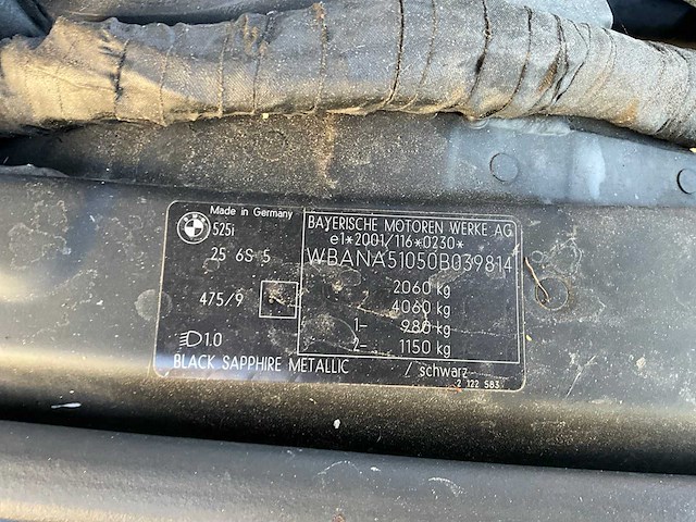 2004 bmw 525i executive personenauto - afbeelding 31 van  32