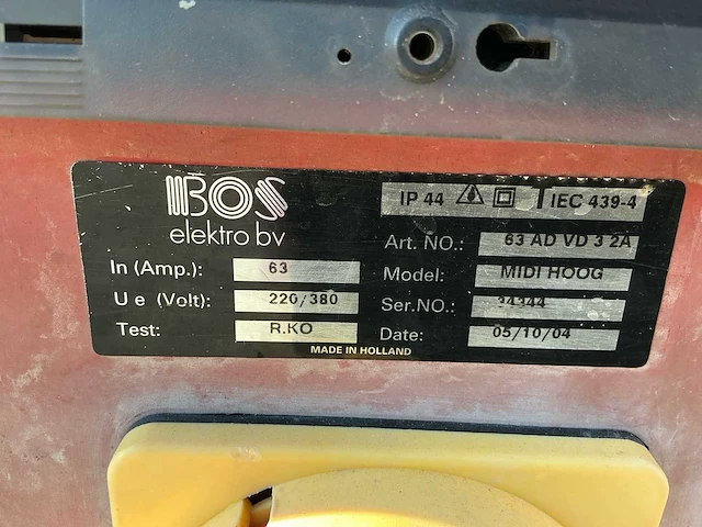 2004 bos midi hoog 63advd32a stroomverdeler - afbeelding 5 van  9