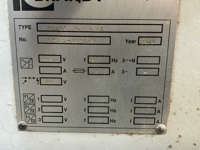 2004 brandt optimat kdf 350c kantenlijmmachine - afbeelding 24 van  25