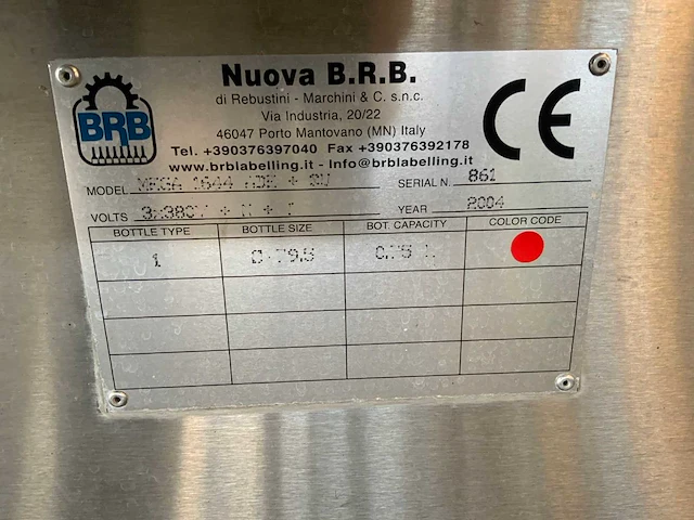 2004 brb mega 1644 ade etiketteermachine - afbeelding 22 van  25