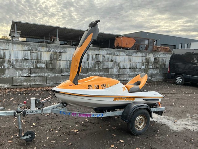 2004 brp bombardier sea.doo waterscooter met trailer - afbeelding 15 van  36
