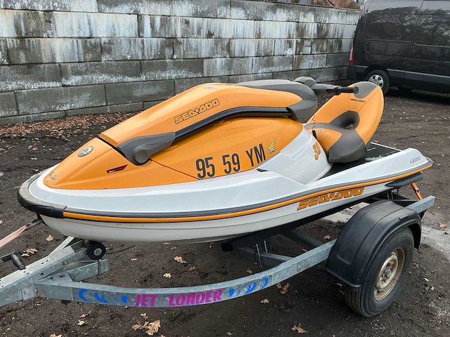 2004 brp bombardier sea.doo waterscooter met trailer - afbeelding 5 van  20